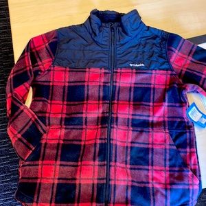 Womens Columbia Buffalo Plaid Fleece